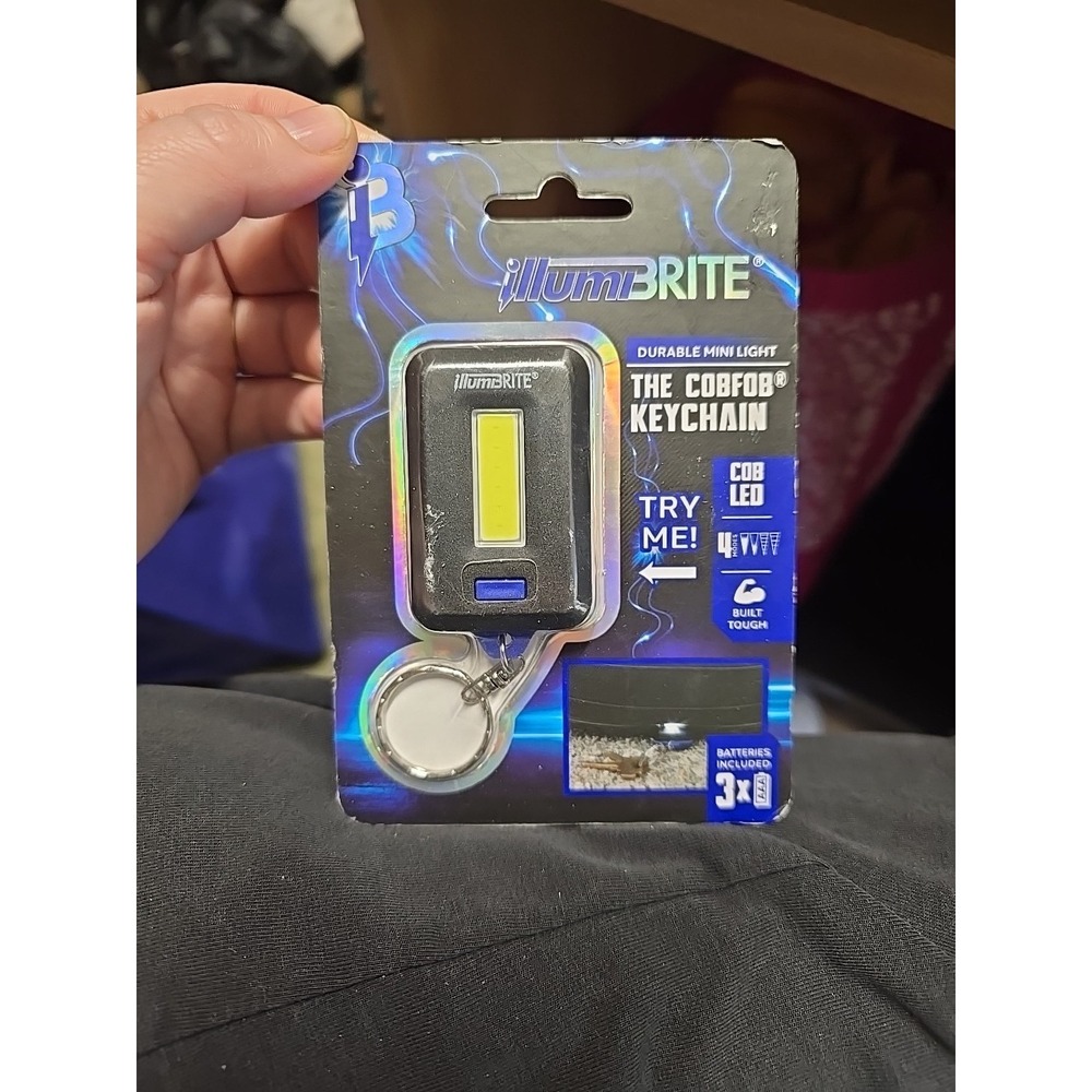 illumibrite Durable Mini Light The Cobfob Keychain Batteries Included 3xAAA New